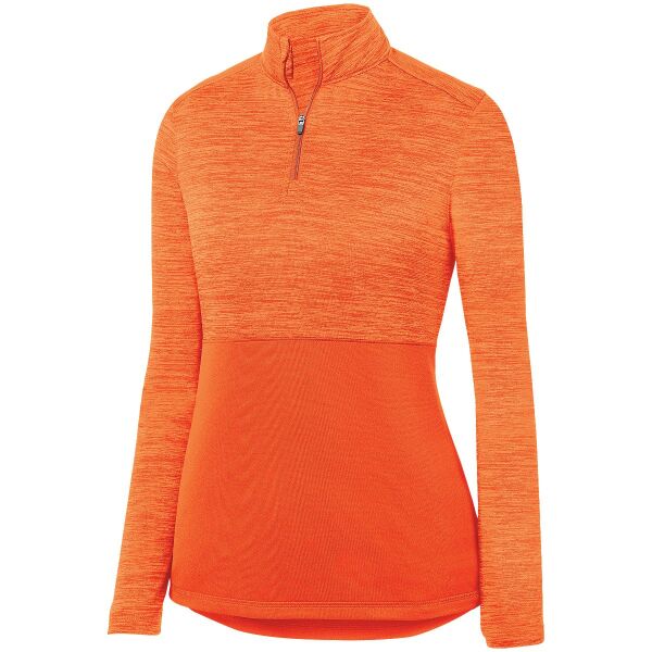 Ladies Shadow Tonal Heather 1/4 Zip Pullover Thumbnail