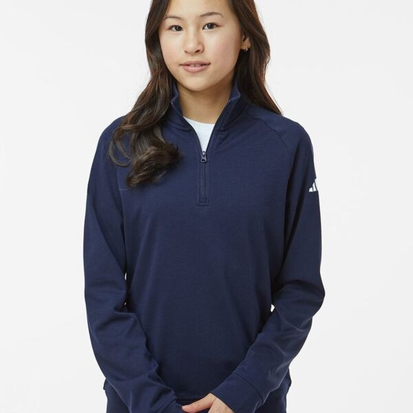 Adidas Youth Performance Quarter-Zip Pullover A4001 Youth Performance Quarter-Zip Pullover Thumbnail