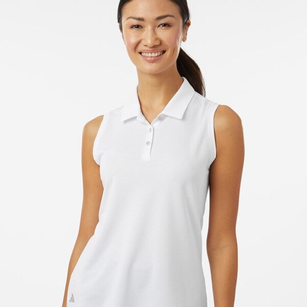 Adidas Women's Ottoman Sleeveless Polo A1005 Women's Ottoman Sleeveless Polo Thumbnail