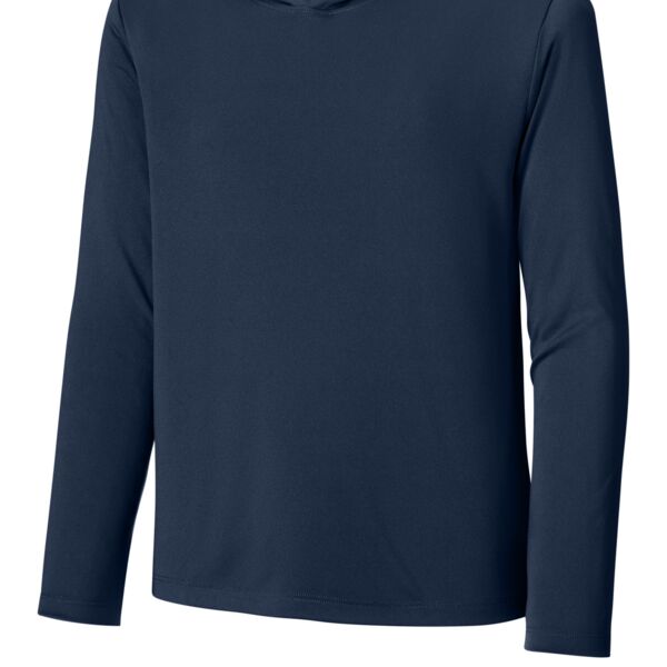 Sport Tek Youth Posi UV ® Pro Long Sleeve Hoodie YST420LSH Youth Posi UV ® Pro Long Sleeve Hoodie Thumbnail