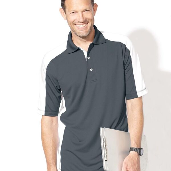 Sierra Pacific Men's Colorblocked Moisture Free Mesh Polo 0465 Men's Colorblocked Moisture Free Mesh Polo Thumbnail