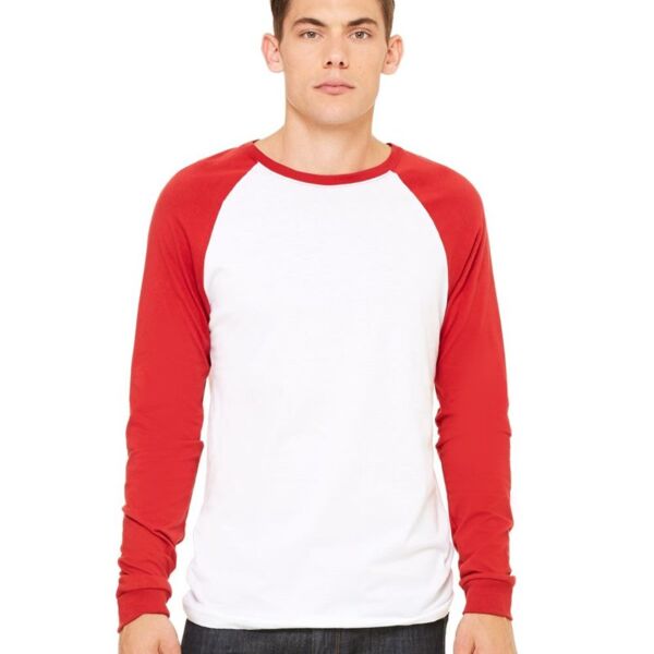 Bella + Canvas Men's Long Sleeve Jersey Baseball Tee 3000 Men's Long Sleeve Jersey Baseball Tee Thumbnail