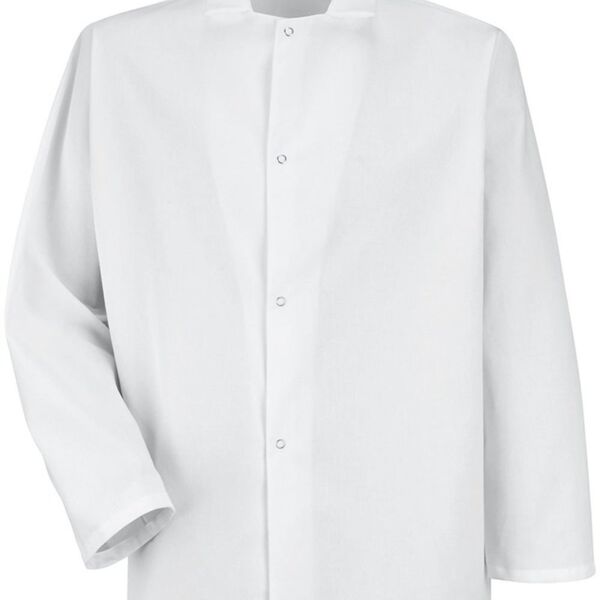 Red Kap Men's Gripper-Front Short Butcher Coat 0416 Men's Gripper-Front Short Butcher Coat Thumbnail