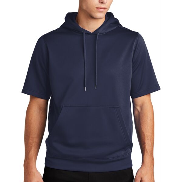 Sport Tek Sport Wick ® Fleece Short Sleeve Hooded Pullover ST251 Sport Wick ® Fleece Short Sleeve Hooded Pullover Thumbnail