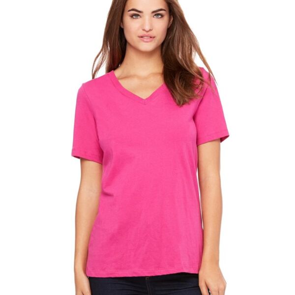 Bella + Canvas Women’s Relaxed Jersey V-Neck Tee 6405 Women’s Relaxed Jersey V-Neck Tee Thumbnail