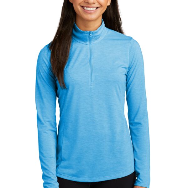 Sport Tek Women's PosiCharge ® Tri Blend Wicking 1/4 Zip Pullover LST407 Women's PosiCharge ® Tri Blend Wicking 1/4 Zip Pullover Thumbnail