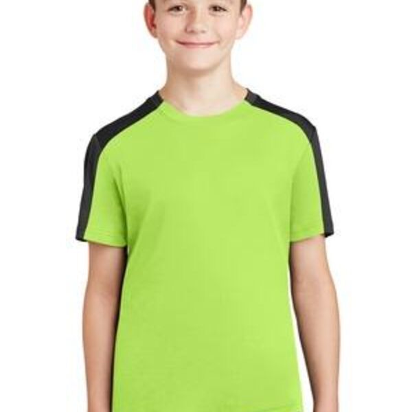 Youth PosiCharge ® Competitor ™ Sleeve Blocked Tee Thumbnail