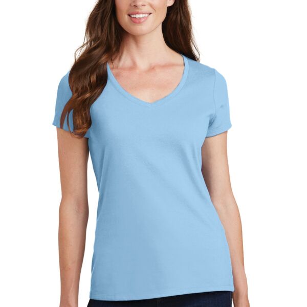 Port & Company Ladies Fan Favorite V Neck Tee LPC450V Ladies Fan Favorite V Neck Tee Thumbnail