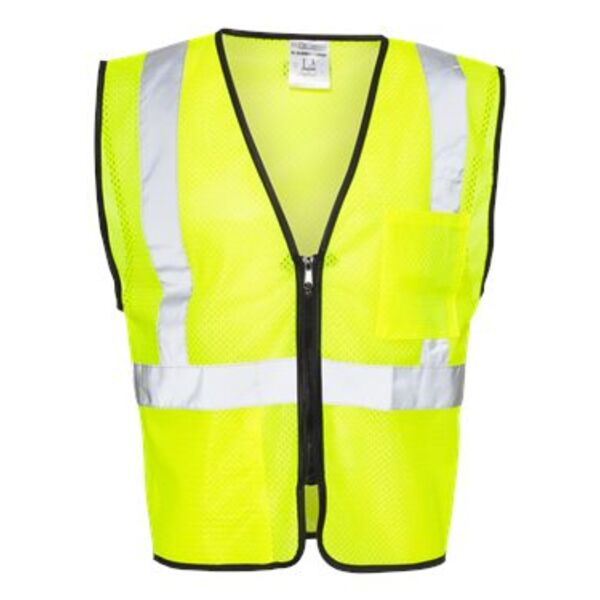 ML Kishigo - Class 2 Double-Pocket Zippered Economy Vest Thumbnail