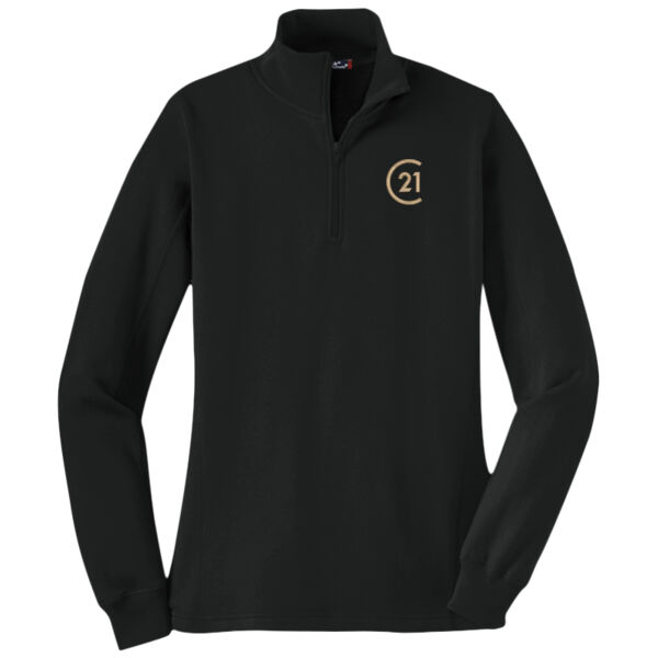 Ladies 1/4 Zip Sweatshirt Thumbnail