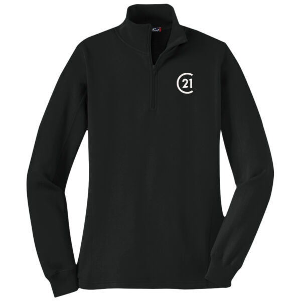 Ladies 1/4 Zip Sweatshirt  Thumbnail